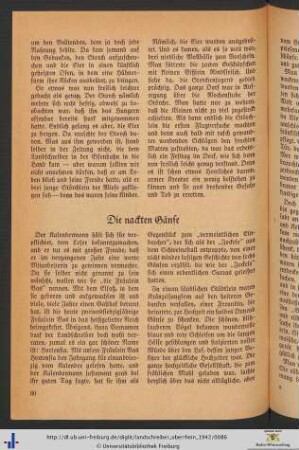 Die nackten Gänse.