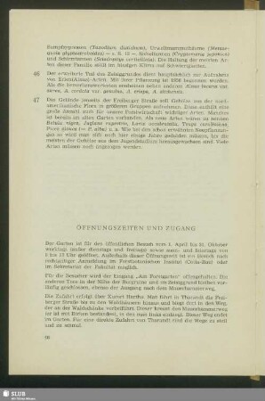 Öffnungszeiten Und Zugang