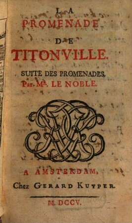 La proménade de Titonville : suite des promenades
