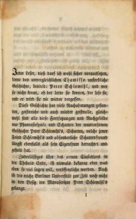 Die Manuscripte Peter Schlemihl's : kosmolog.-literar. Novelle. 1