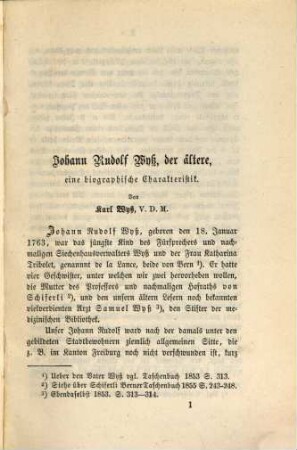 Berner Taschenbuch : aus der bernischen Vergangenheit und Gegenwart. 8. 1859