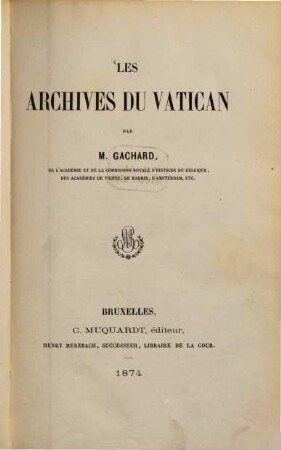 Les archives du Vatican