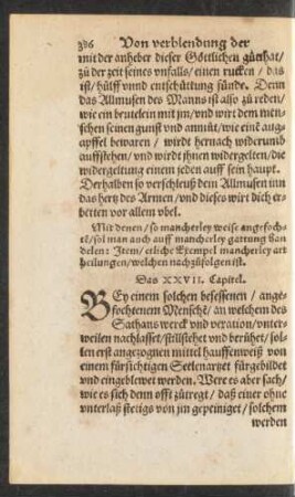 Das XXVII. Capitel.