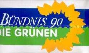 Werbe-Aufkleber von Bündnis 90/Die Grünen