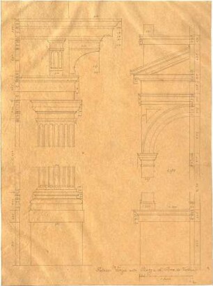 Lange, Ludwig; Lange - Archiv: VI.1 Renaissance in Italien (vorw. Details) - Palazzo Verza in Verona (Details)