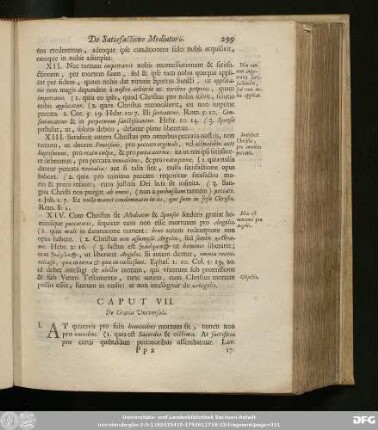 Caput VII. De Gratia Universali.
