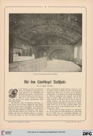 Aus dem Lüneburger Rathhaus