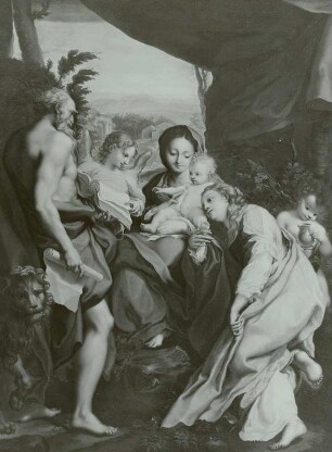 Maria mit dem Kinde, dem hl. Hieronymus und der hl. Magdalena