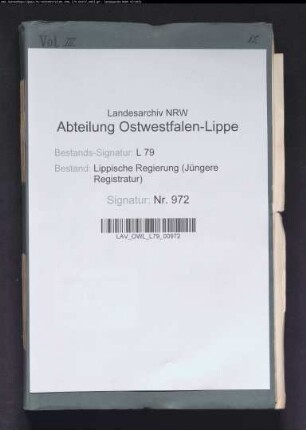 Zahlung der Matrikularbeiträge zur Bundeskasse, Band 3