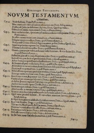 Utriusque Testamenti, Novum Testamentum.