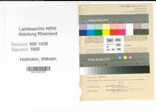 Entnazifizierung Wilhelm Holtmann , geb. 16.06.1899 (Bankbeamter)