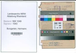 Entnazifizierung Hermann Bungarten , geb. 29.01.1895 (Maurer)