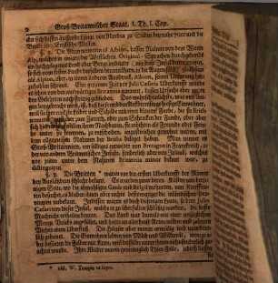 Des Herrn Guy Miege Geist- und weltlicher Staat von Groß-Britanien und Irrland nach der gegenwärtigen Zeit. Oder Allerneuste Historische und Geographische Nachricht von denen dreyen Königreichen Engel-, Schott- und Irrland : worinnen derselben Einwohner Ursprung, Sprache, Temperament, Genius, Religion, Sitten und Litteratur, nebst deren Monarchen, hoch und niedrigen Adel-Geistlichkeit, Gesetzen, Regierungs-Art, geist- und weltlichen gerichten .u.s.w .... deutlich und weitläufig entdecket werden; Alles aufs sorgfältigste ... aus dem Englischen übersetzet ... Auch mit sehr vielen accuraten und saubern Kupffern ausgezieret