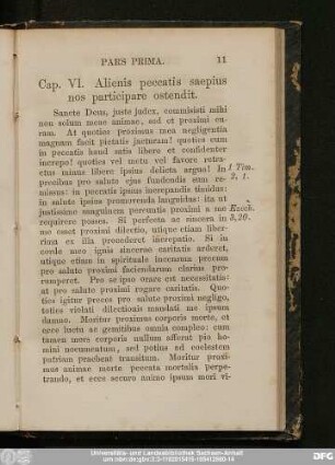 Cap. VI. Alienis peccatis saepius nos participare ostendit.