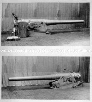 Serie "Etablissement Fried. Krupp" - 21 cm Kanone L/35 in Kanonenboots-Lafette