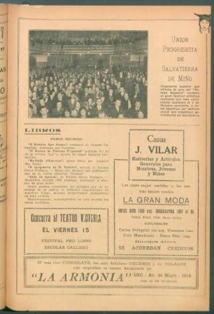 [Vista del festival de la sociedad] Progresista de Salvatierra de Miño