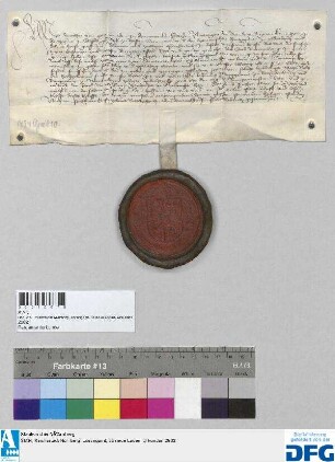 Königin Dorothea von Dänemark quittiert der Stadt Nürnberg über 1000 fl. von Markgraf Johann von Brandenburg (ihrem Vater) ererbtes Leibgeding.