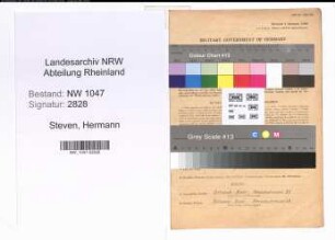 Entnazifizierung Hermann Steven , geb. 24.08.1901 (Beamter)