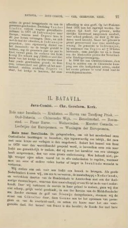 II. Batavia
