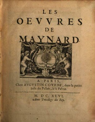 Les oeuvres de Maynard