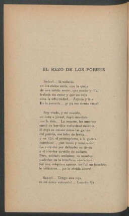 El rezo de los pobres
