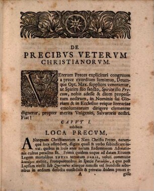 Ioachimi Hildebrandi S. Theol. D. Et In Acad. Ivlia Ordin. Prof. Libellvs Sacrarvm Antiqvitatvm De Precibvs Vetervm Christianorvm
