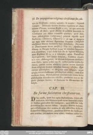 Cap. III. De forma societatum christianarum.