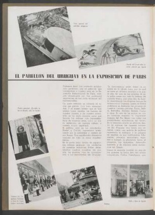 El pabellón del Uruguay en la Exposición de París