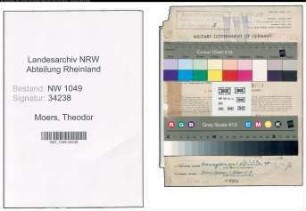 Entnazifizierung Theodor Moers , geb. 06.04.1897 (Kaufmann)