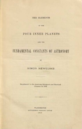 The elements of the four inner planets and the fundamental constants of astronomy