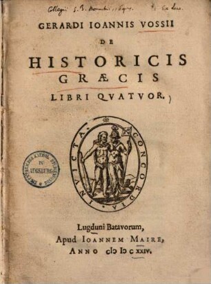 De historicis Graecis : libri quatuor