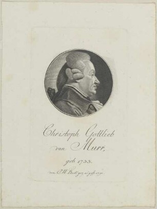 Bildnis des Christoph Gottlieb von Murr