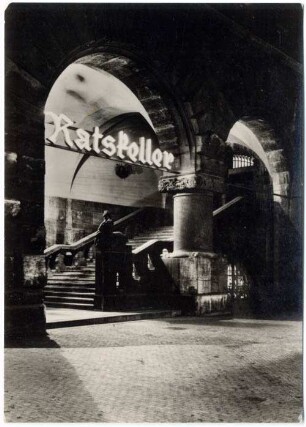 Messestadt Leipzig : Eingang zum Ratskeller