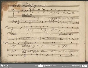 No. 10 Schlussgesang: "Da in Berlin jede Handwerker-Gilde"