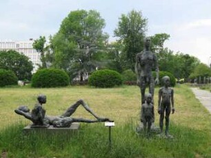 Stehende und liegende Gruppe