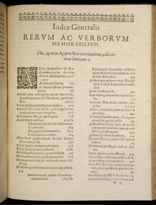 Index Generalis.