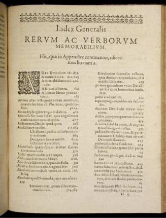 Index Generalis.