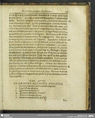 Cap. XVIII. De Orgine Actionis Aedilitiae