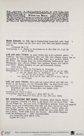 Willem van Mieris (Nr. 1 - 199)
