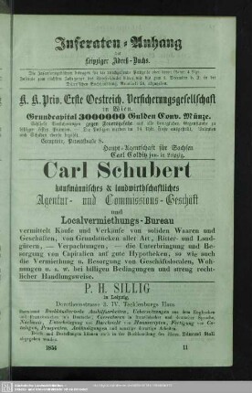 Anzeigen : Inseraten-Anhang des Leipziger Adreß-Buchs