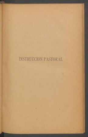 Instrucción pastoral