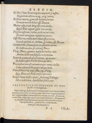 Sallustius In Iugurth. De Usu & efficacia Imaginum.