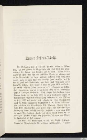 Kurzer Lebensabriss