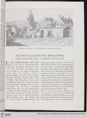 Die mittelalterliche Bibliothek