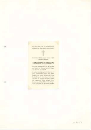 Hoegen, Ernestine