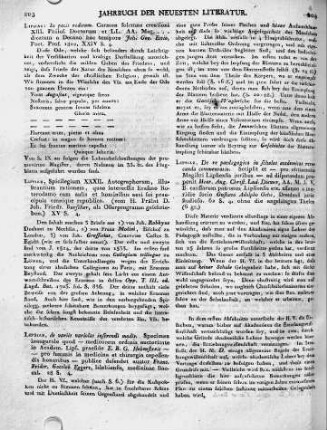 Lipsiae, Spicilegium XXXII. Autographorum, illustrantium rationem, quae intercessit Erasmo Roterodamo cum aulis et hominibus aevi sui praecipuis omnique republica. (vom H. Prälat D. Joh. Friedr. Burscher, als Osterprogramm geschrieben.) XV S. 4.
