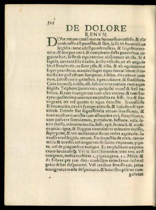 De Dolore Renum.