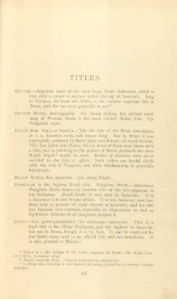 Titles