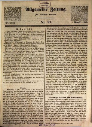 Allgemeine Zeitung. 1845, 4 - 6
