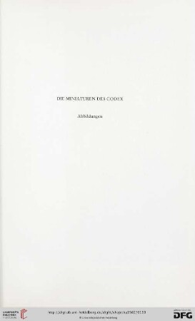 Die Miniaturen des Codex: Abbildungen (Nr. 1-128)